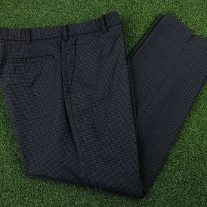 Nike Mens Black Gingham Flat Front Polyester